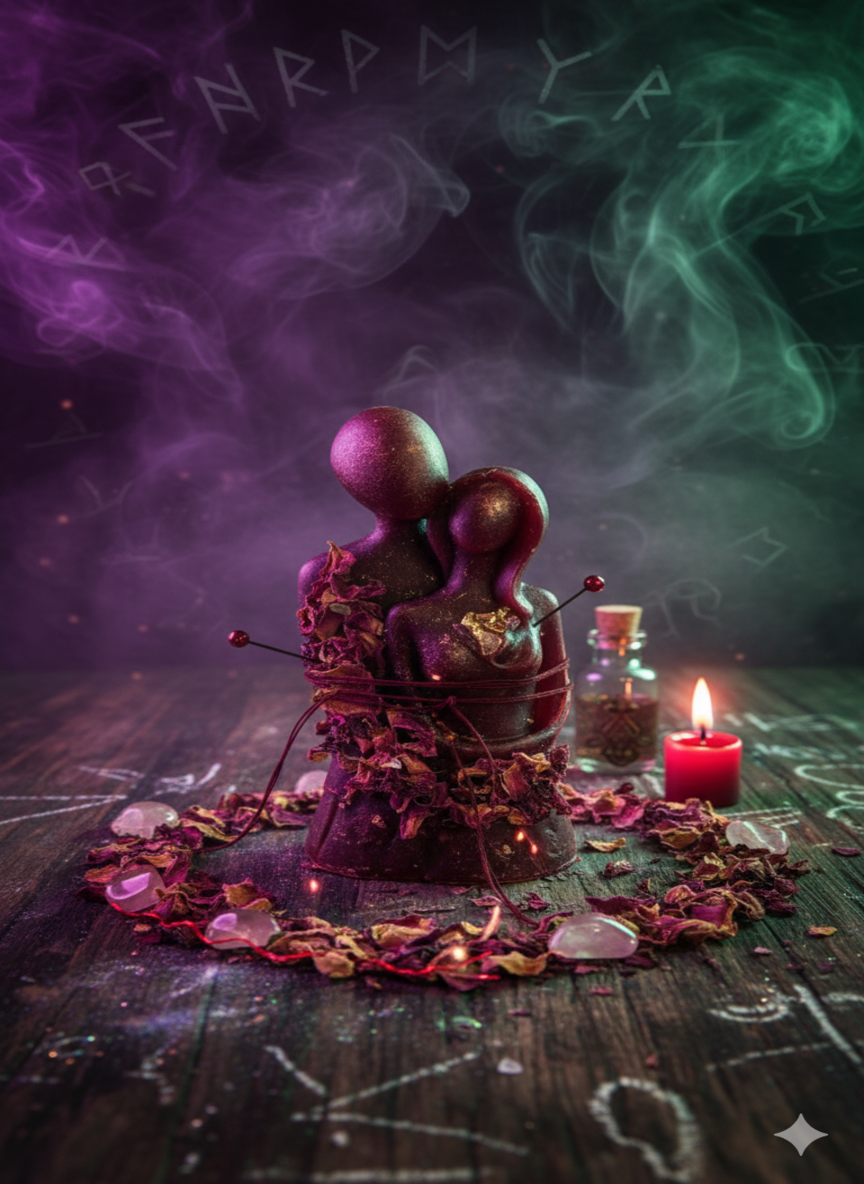 Premium Voodoo Puppe „Ewiges Band“ – für Liebesrituale